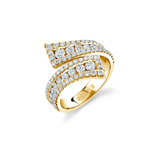 Michael M 18K Gold Diamond Bypass Ring