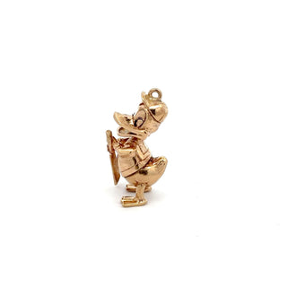 14K Gold Donald Duck w/ Paddle