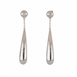 Antonio Papini 18K White Gold Diamonds Drop Earrings