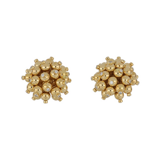 Aletto Brothers 18K Gold Diamond Clip Earrings