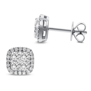 Tenenbaum Collection 18K White Gold Diamonds Stud Earrings