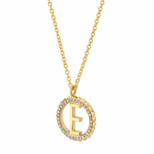 Michael M Yellow 14K Gold Round Cut Diamond Medallion