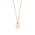 Pomellato Two-Tone 18K Gold Topaz Pendant Necklace with Mother Of Pearl