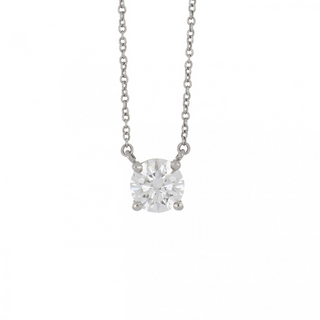 Tiffany & Co. White Platinum Diamond Pendant Necklace