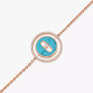 Messika 18K Rose Gold Lucky Move Small Turquoise Bracelet