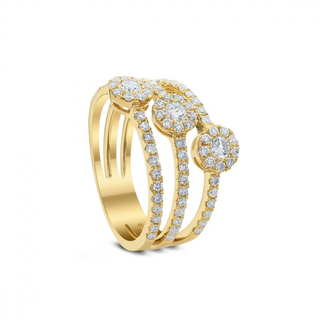 Tenenbaum Collection 18K Gold Diamonds Cluster Ring