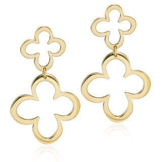 L. Klein 18K Gold Drop Earrings