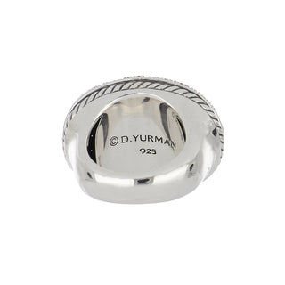 David Yurman Sterling Silver Diamonds Dome Ring