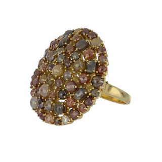 Tenenbaum Collection 18K Gold Diamond Cluster Ring