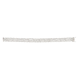 Estate 18K Gold Diamonds Chain Bracelet