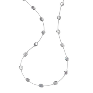 Ippolita Sterling Silver Mother Of Pearls Chain Necklace with Stones