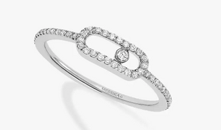 Messika 18K White Gold Diamonds Cocktail Ring