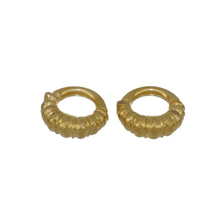 1990s LaLaounis 18K Gold Hoop Earrings