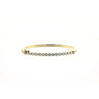 Tiffany & Co. 18K Gold Diamonds Bangle Bracelet