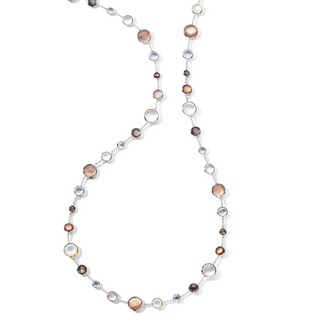 Ippolita Sterling Silver Rock Crystal Station Necklace with Mother Of Pearl