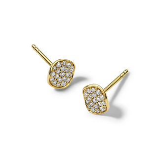 Ippolita 18K Gold Diamond Stud Earrings