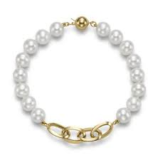 Mastoloni 14K Gold Freshwater Pearl Single Strand Bracelet