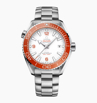 Omega Stainless Steel Seamaster Planet Ocean Watch in Orange