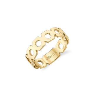 Michael M 14K Gold Geometric Ring