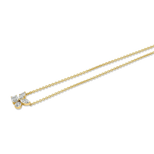 Michael M 18K Gold Various Shapes Cut Diamond Pendant Necklace