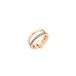 Pomellato 18K Rose Gold Diamonds Cocktail Ring