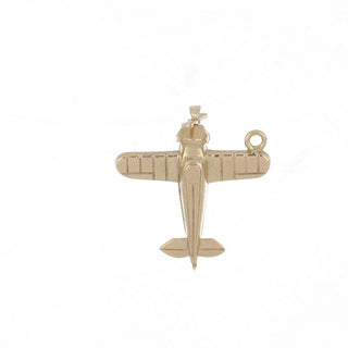 14K Gold Plane w/ Propeller