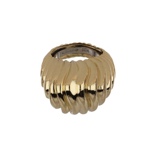 Vintage  David Webb 18K Gold Dome Ring