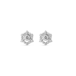 Buccellati 18K White Gold Diamonds Stud Earrings