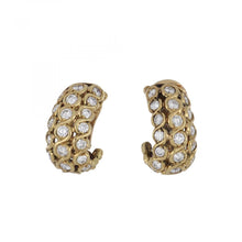 Load image into Gallery viewer, Estate Vourakis 18K Gold and Diamond Earrings
