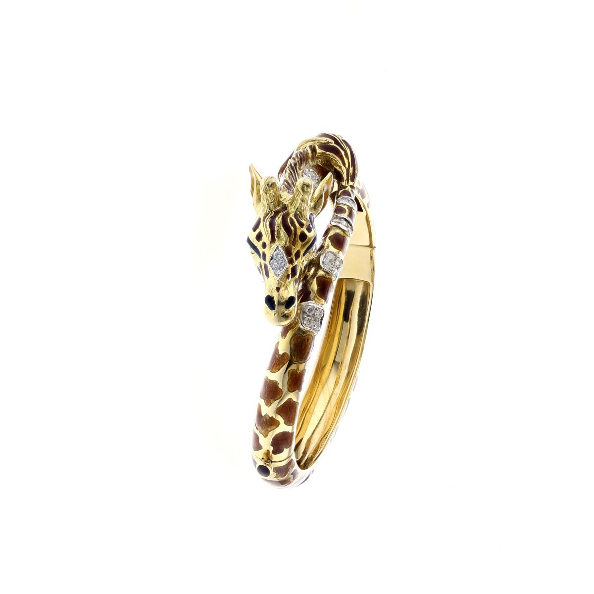 Giraffe hot sale bangle bracelet