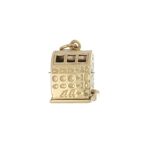 Estate 14K Gold Articulated Slot Machine Charm