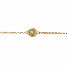 Load image into Gallery viewer, Estate 18K Gold Diamond Station Necklace
