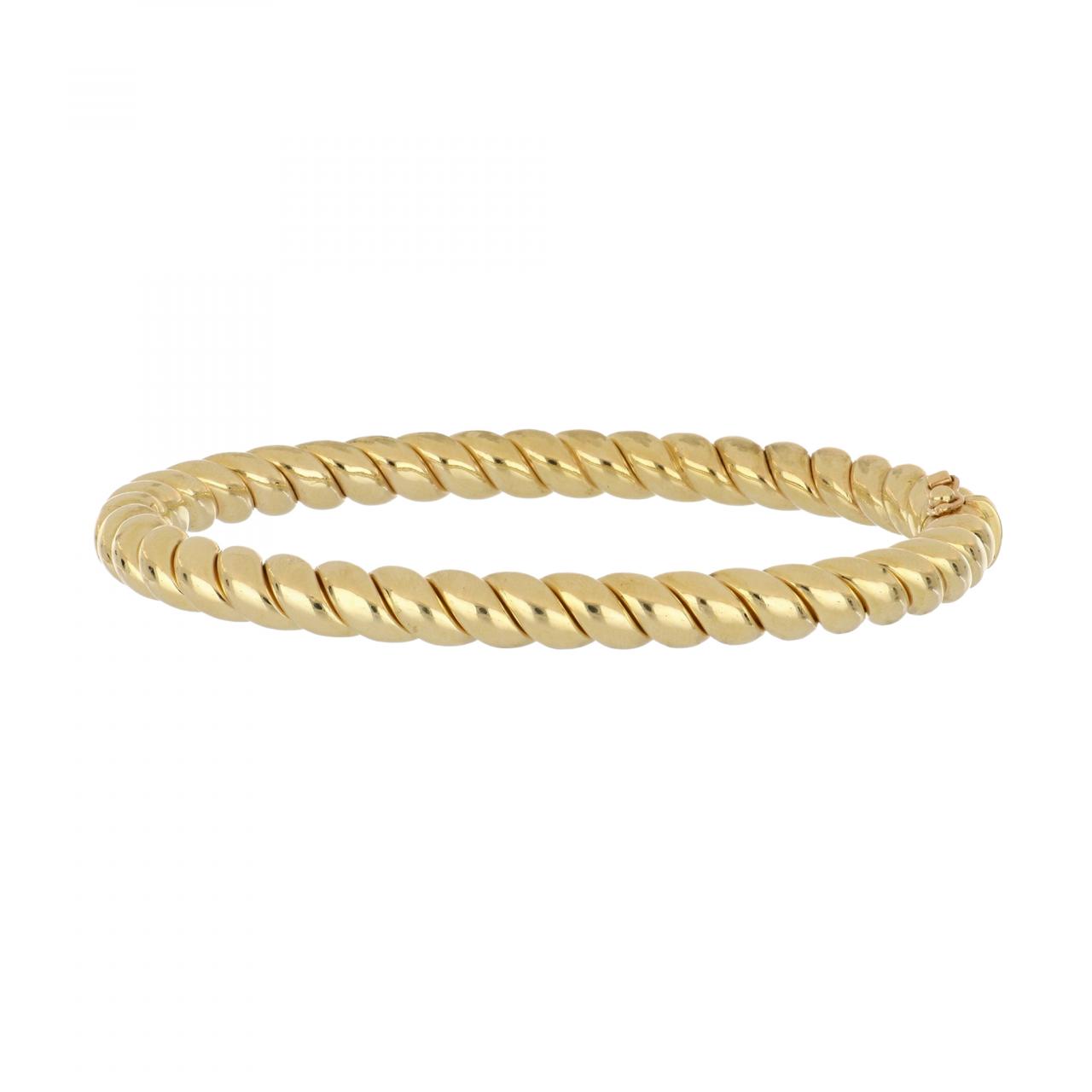 Delicate Twisted Leaf 22k Gold Bangle Bracelet | 22k gold bangles, Gold  bangles, Gold bangle bracelet