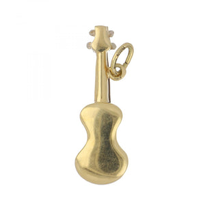 14K Yellow Gold Guitar Charm