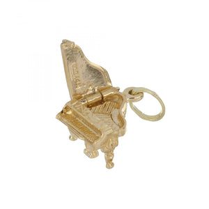 Vintage 14K Gold 1980s Piano Charm