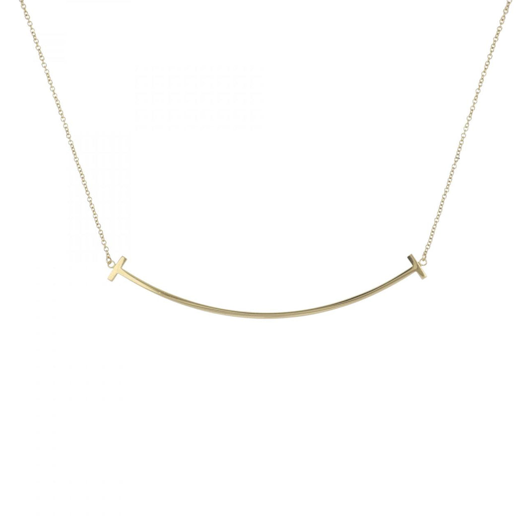 Tiffany & Co. 18K Gold 'T Smile' Necklace – Tenenbaum Jewelers