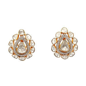 Maharaja 18K Gold Rose-Cut Diamond Earrings