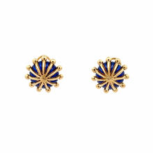 Load image into Gallery viewer, Estate Tiffany &amp; Co. Schlumberger Enameled Button Earrings
