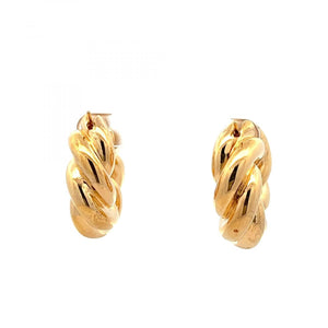 Antonio Papini 18K Gold Twist Earrings