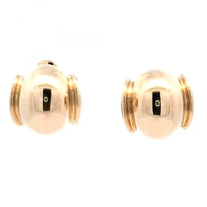 David Webb 18K Gold 57th Street Collection Earrings