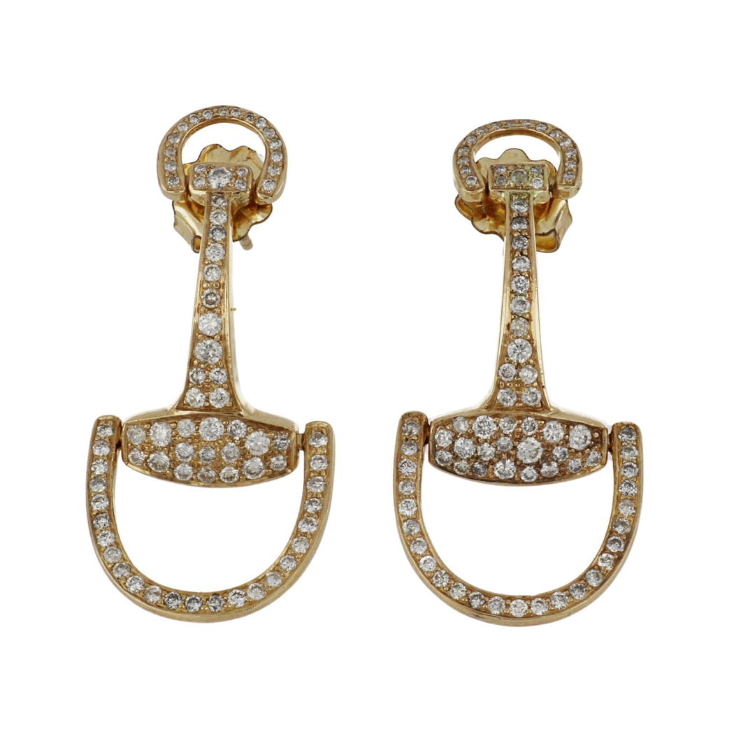 Vincent Peach 'Montana' Medium Diamond Bit Earrings