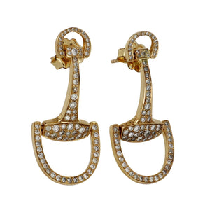 Vincent Peach 'Montana' Medium Diamond Bit Earrings