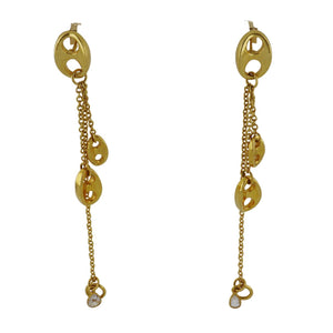 Vincent Peach 14K Gold 'Dorado' Drop Earrings