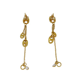 Vincent Peach 14K Gold 'Dorado' Drop Earrings