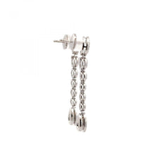 Load image into Gallery viewer, Estate 18K White Gold Diamond  Drop Earrings
