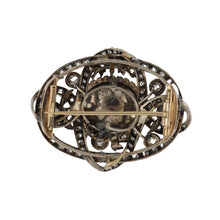 Load image into Gallery viewer, Georgian Sterling Silver and 18K Gold Garnet Carbuncle Brooch
