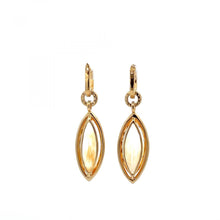 Load image into Gallery viewer, Estate 18K Gold Citrine Drop Earrings
