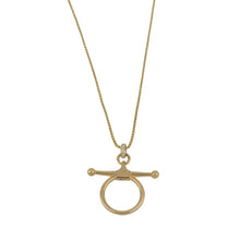 Load image into Gallery viewer, Vincent Peach 18K Gold Fulmer Bit Pendant Necklace
