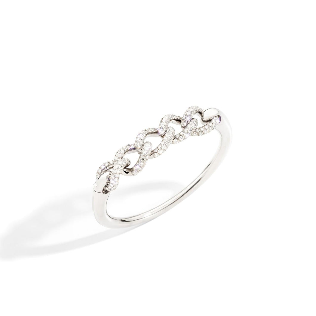 Pomellato 18K White Gold 'Catene' Bracelet with Diamonds