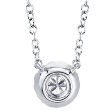 Load image into Gallery viewer, Shy Creation 14K White Gold Diamond Halo Pendant Necklace
